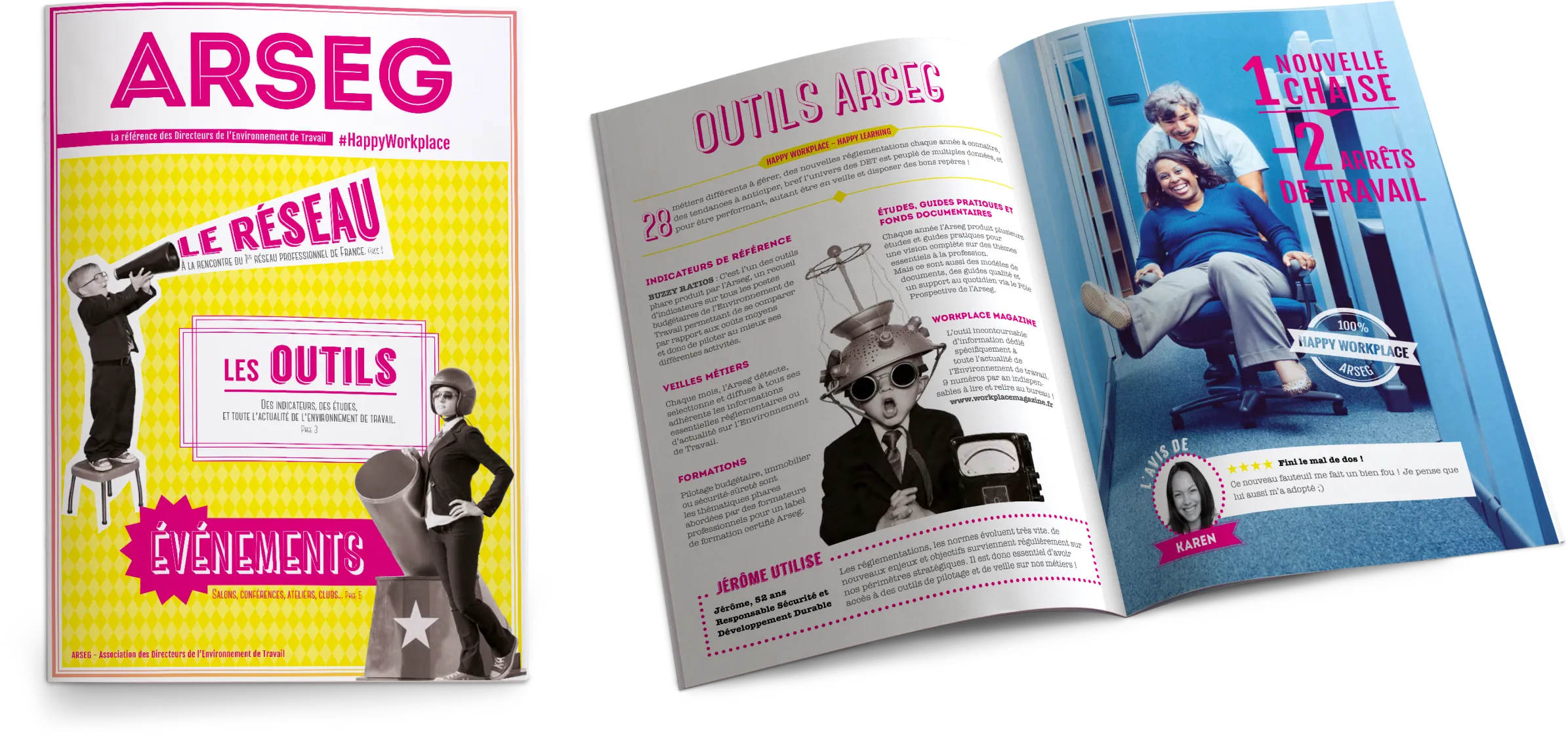 Mise en page d'une plaquette commerciale pour l'ARSEG